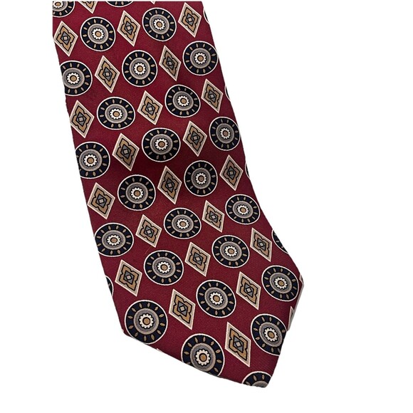 Jos.A. Bank Executive Collection Silk Neck Tie Hand Sewn Hand Printed in Italy - Picture 3 of 6
